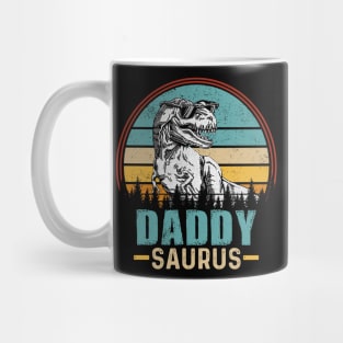 Daddysaurus T Rex Dinosaur Daddy Saurus Family Mug